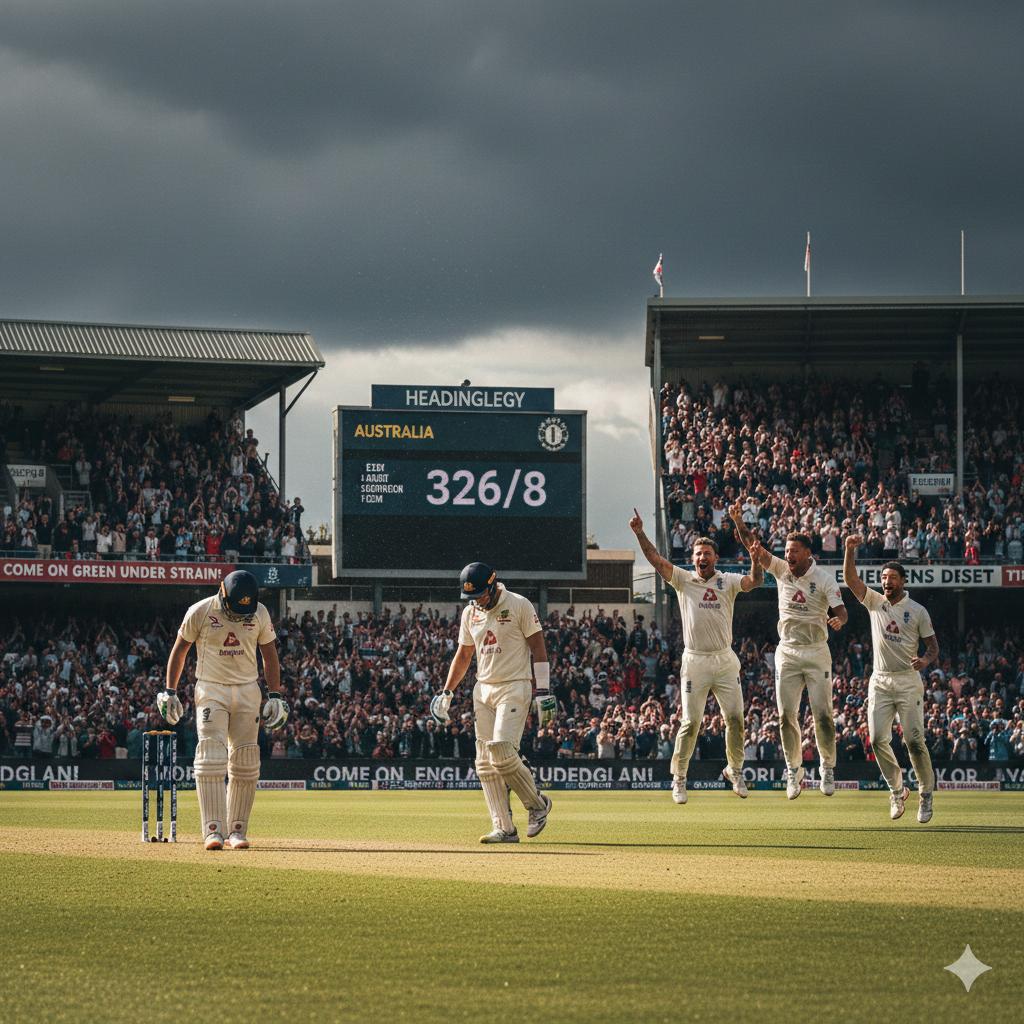 vaskar1980's tweet image. ❤️ASHES | 3rd Test | Day 1
Australia fight hard but England on top! 🔥
🇦🇺 326/8 at stumps — lower order still hanging on.
Big Day 2 ahead at Headingley! 👀🏏
#Ashes2025 #AUSvsENG #TestCricket #Day1 #CricketTwitter