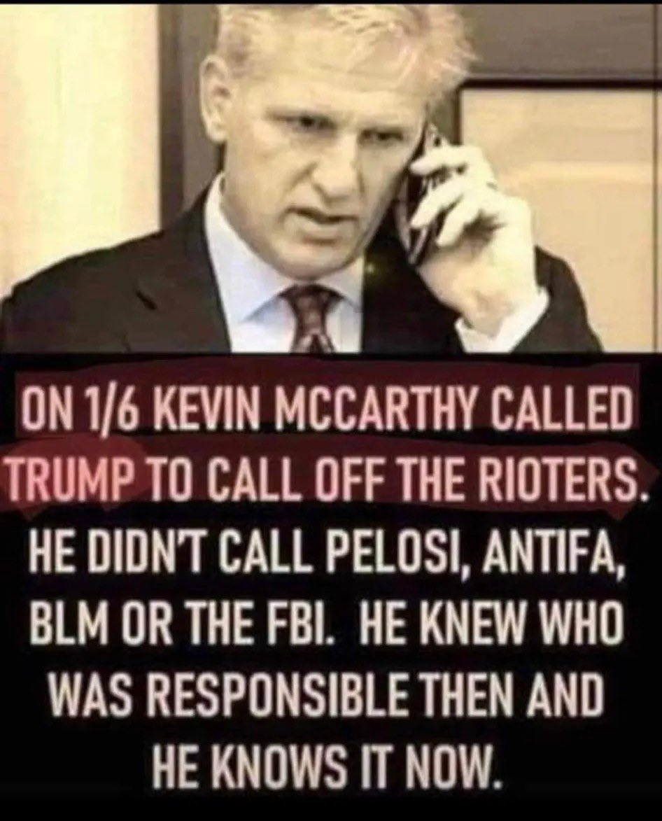 What I post when Kevin McCarthy is trending.
#TrumpisaNationalDisgrace #TrumpIsVileAndSouless #TrumpisaNationalDisgrace