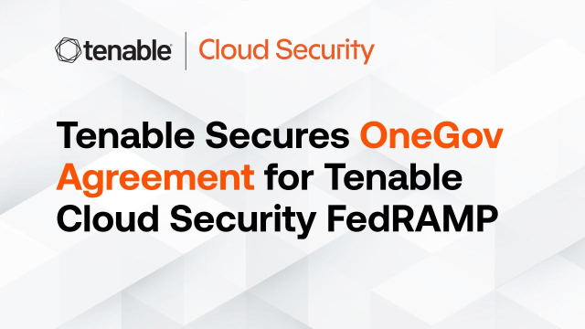 tgorospe's tweet photo. Tenable has signed a OneGov agreement with the U.S. General Services Administration (GSA) to expand access to our FedRAMP-authorized Cloud Security. Together, we’re helping federal agencies - including DoW - modernize securely and reduce cyber risk... https://t.co/oVhmU64FVQ https://t.co/nzTPN1m2uq