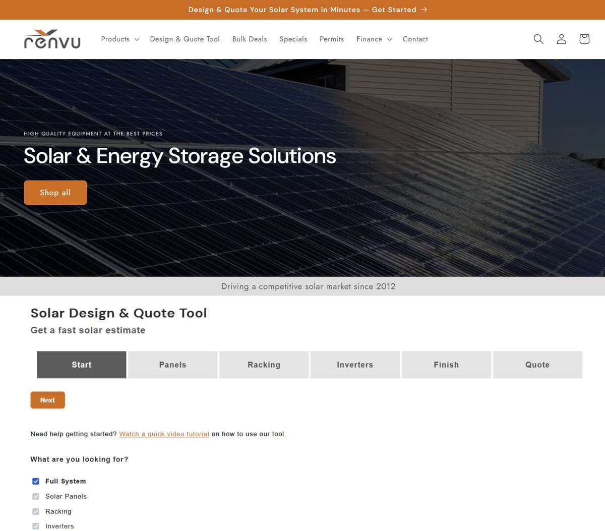 renvu's tweet photo. Looking to streamline your next solar or storage project? ⚡RENVU offers inverters, batteries, panels, and racking—all in one place. Explore what’s available today: https://t.co/WEvahOkCBb https://t.co/3qQhGwGwbn