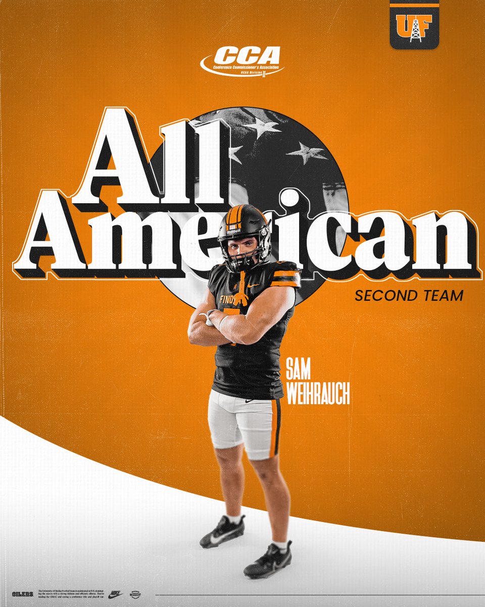 FindlayOilers's tweet image. 𝗗𝟮𝗖𝗖𝗔 𝗔𝗹𝗹-𝗔𝗺𝗲𝗿𝗶𝗰𝗮𝗻

Sam Weihrauch has been named second team all-American by the D2CCA!

#GoOilers | #BeGreat

🔗: findlayoilers.com/news/2025/12/1…