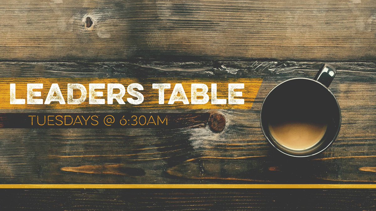 The Leaders Table is a weekly gathering where experienced and emerging leaders read together, share insight, and grow through shared learning and intentional mentorship. This gathering will meet weekly beginning 1/6. #TheHospitableLeader  <a href="/FBCPerryFL/">FBC Perry FL</a> #leadershipdevelopment