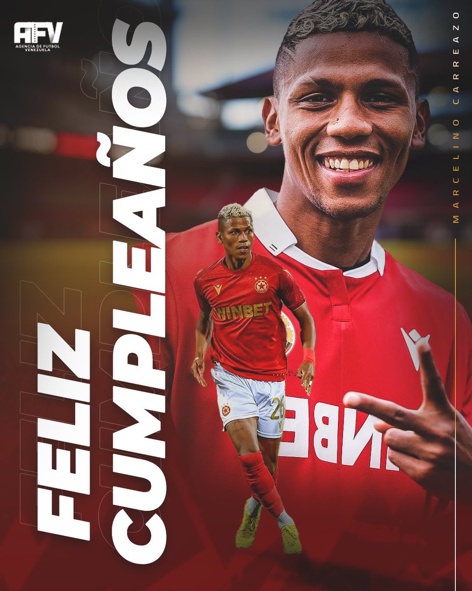 agenciadefutbol's tweet image. Desde la familia de @agenciadefutbol le deseamos un feliz cumpleaños a nuestro jugador Marcelino Carreazo🎂🥳

Nuestros mejores deseos para ti y que sigan los éxitos.

¡Disfruta tu día al máximo! 🎉⚽️

#TalentoAFV #AFV