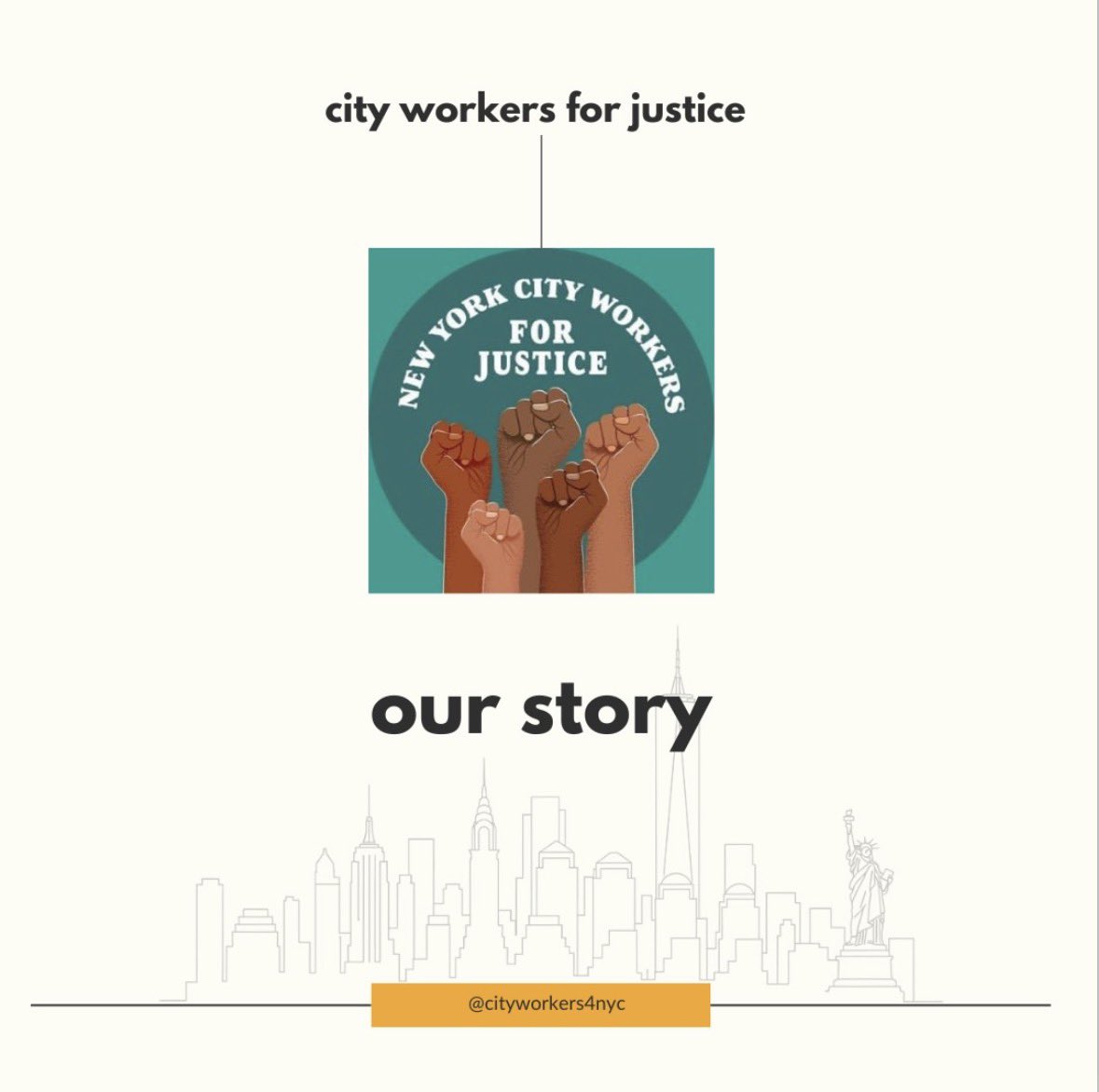 CityWorkers4NYC's tweet photo. Snippets from our recent post talking about who we are &amp; our history. https://t.co/pr1DEOH4iC