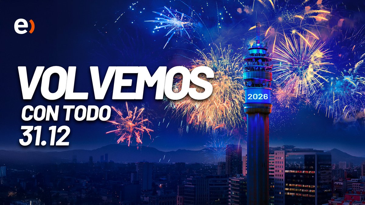 entel's tweet image. ¡Vuelve con todo! Este 2026 lo recibimos abrazándonos en la Torre Entel 💙 ¿Lo celebraste ahí alguna vez? Cuéntanos en qué año fue ✨