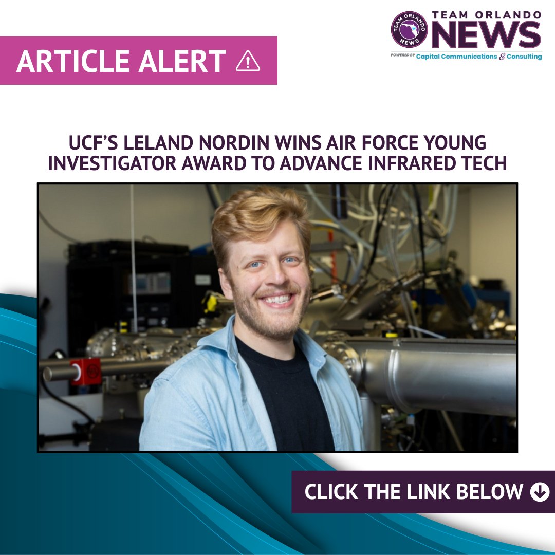 #ICYMI: UCF’s Leland Nordin wins Air Force Young Investigator Award to advance infrared tech. 

Read more here: teamorlando.org/ucfs-leland-no…