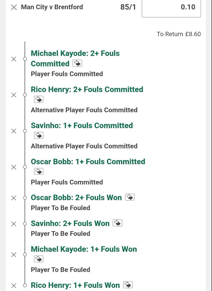 Billys_Bets's tweet image. 🏴󠁧󠁢󠁥󠁮󠁧󠁿 Man City v Brentford
💰 in slip
📖 Bet365

⬇️ 20/23, 5/6, 20/1 &amp;amp; 85/1 shots
