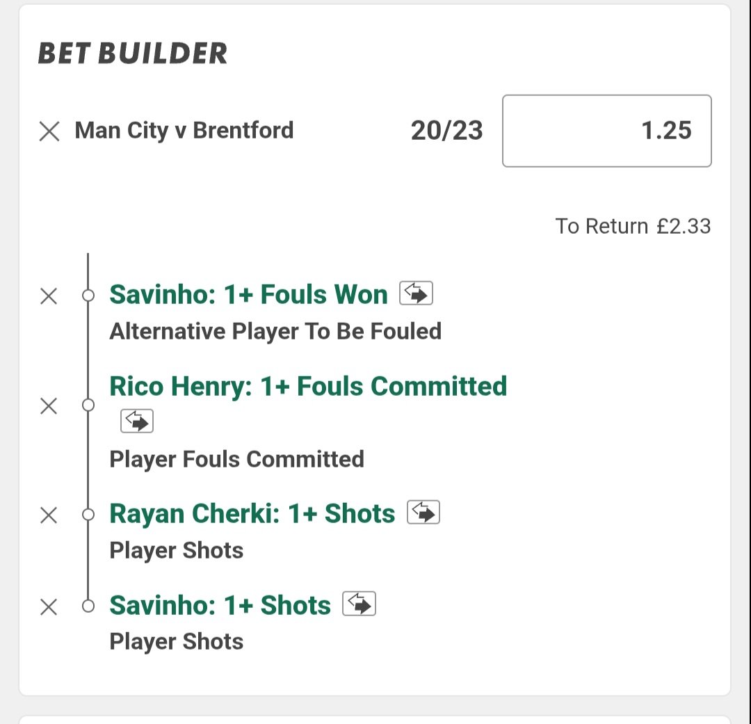 Billys_Bets's tweet image. 🏴󠁧󠁢󠁥󠁮󠁧󠁿 Man City v Brentford
💰 in slip
📖 Bet365

⬇️ 20/23, 5/6, 20/1 &amp;amp; 85/1 shots