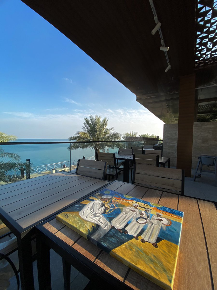 لوحة جديدة جمعت بين سماء فان جوخ والتراث السوداني 🤍💙