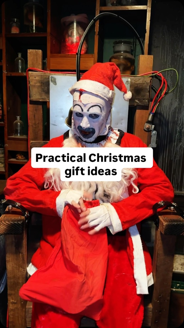 Christmas ideas for the ones that want something “practical.”

Krampus Rides is on tomorrow and Saturday! Top off your season of festivities with a big dollop of FEAR 👹

#spookers #giftideas #arttheclown #creepychristmas instagr.am/p/DSYBjahEvLJ/