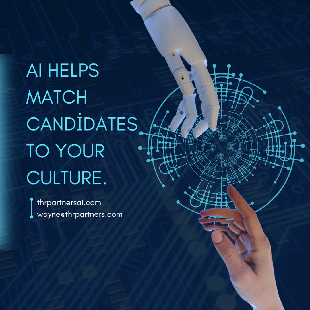 THRPartners's tweet image. Hire for fit and long-term success.

#RecruitmentAI #HiringSolutions #THRPartners #FutureOfWork #AIRecruitment #SmartHiring #TechForTalent