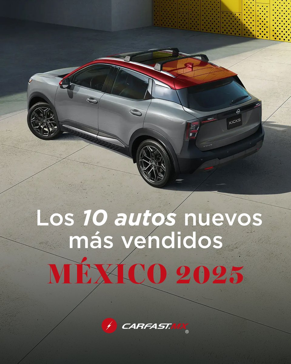 CarFastMty's tweet image. 🚗📊 Los autos nuevos más vendidos en México 2025

Con el cierre del año, revisamos qué modelos han logrado mayor aceptación en el mercado. Con datos de la AMDA, conoce por qué están en el ranking: precio, rendimiento, marca o eficiencia.

👉 Descúbrelo: carfast.mx/los-10-autos-n…