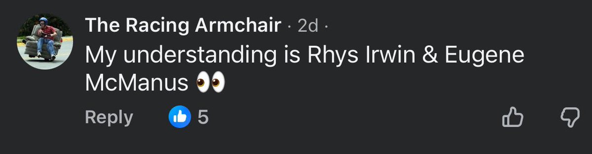 The Racing Armchair tweet media