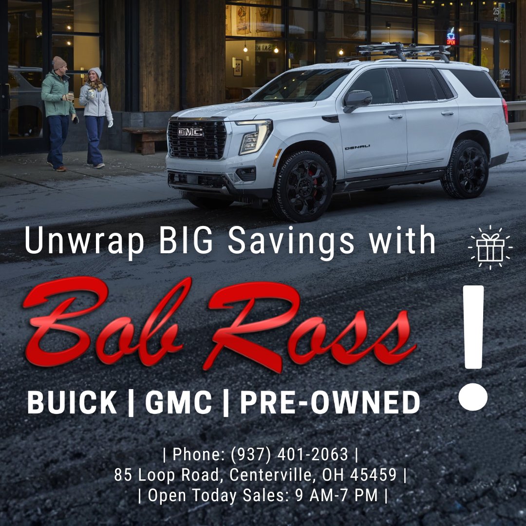 BobRossAuto's tweet image. 🎁 Holiday Service Specials! 🎁 Get 10% OFF up to $499, 20% OFF $500+. Save now! ➡️ ow.ly/QcKA50XL2vo #HolidayService #GMCService #VehicleMaintenance #BobRossBuickGMC #CarCare #ServiceSpecials #HolidaySavings