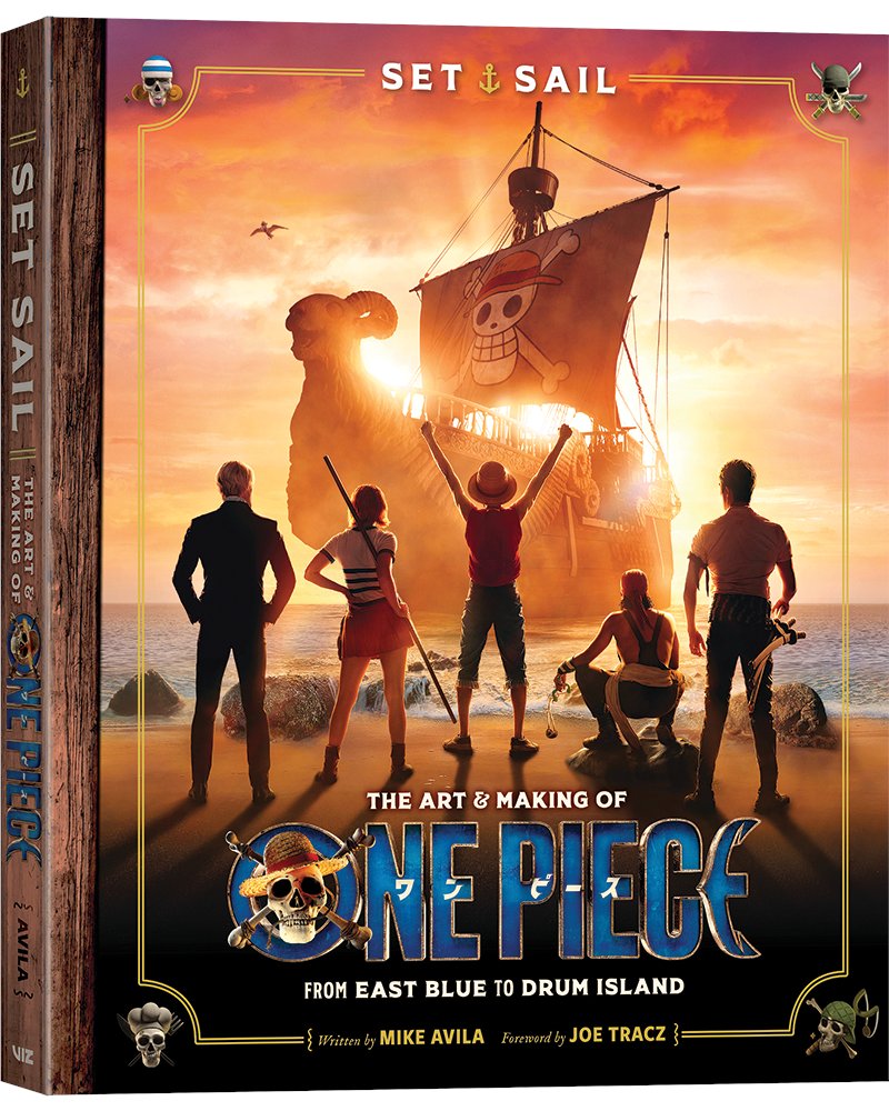 VIZMedia's tweet image. Announcement: Discover how the Straw Hat Pirates were brought to life in @Netflix One Piece live-action adaptation with this deluxe hardcover art book! Set Sail: The Art and Making of One Piece, written by Mike Avila and Foreword by Joe Tracz, releases Summer 2026.