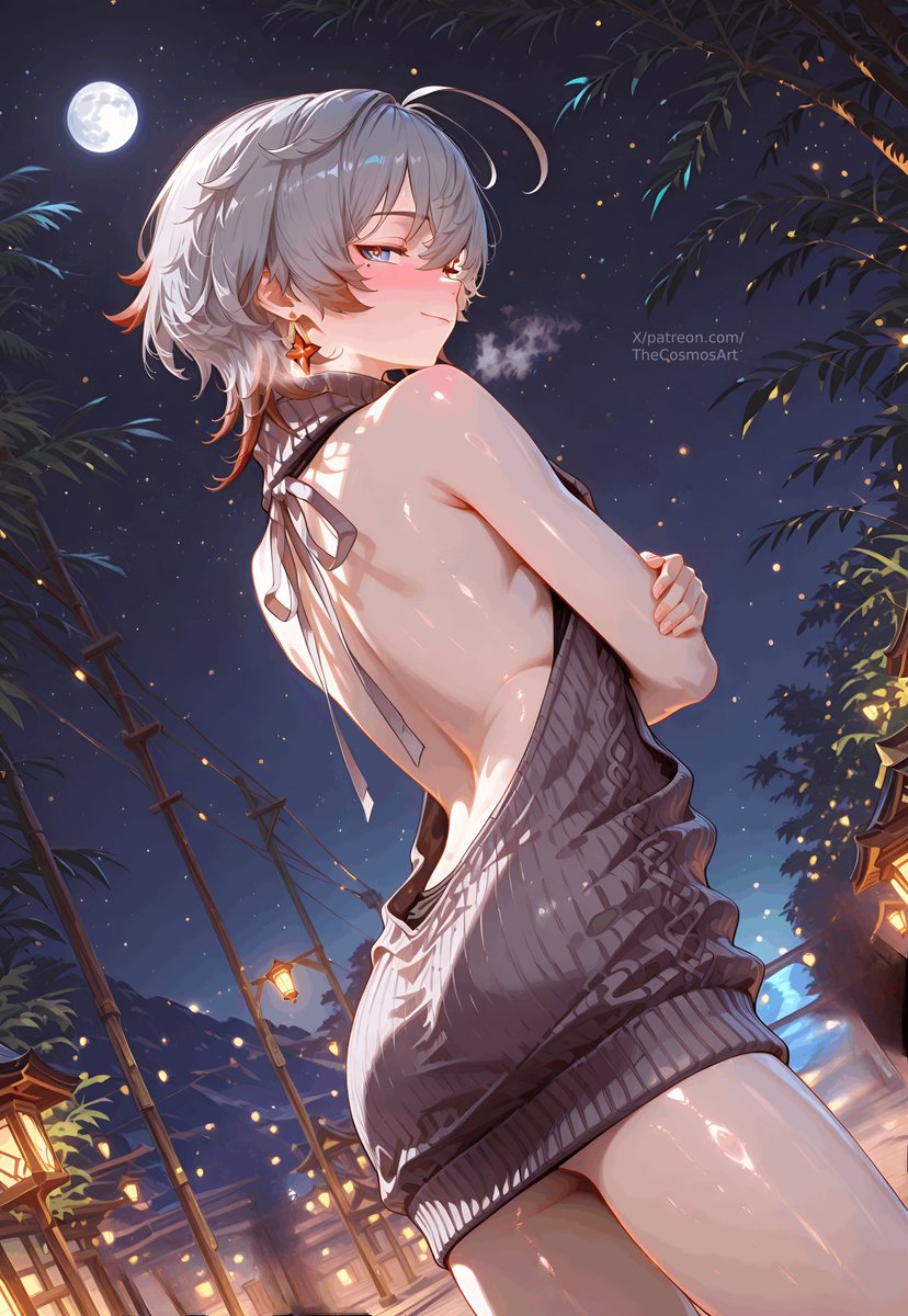 Illuga in a virgin killer is just perfect 😍

First image animated on Patreon!

#yaoi #nsfw #BL #GenshinImpact #illuga #イルーガ