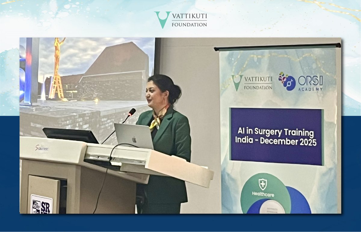 VattikutiRobotx's tweet photo. The Vattikuti Foundation and the ORSI team kicked off the India Roadshow 2025 with an impactful Day 1 at Swami Rama Himalayan University (SRHU), Dehradun. The session set the tone for advancing top-notch training pathways in AI-enabled surgery—marking the beginning of a multi-city journey ahead through Delhi, Rishikesh, and Ahmedabad. More highlights coming soon.

@alexmottrie @pidebacker @SRHUniversity @orsiacademy  @MBhandariUrol

#VattikutiFoundation #ORSI #IndiaRoadshow2025 #SRHU #Dehradun #SurgicalAI #RoboticSurgery #MedicalEducation #SurgicalTraining #HealthcareInnovation #FutureOfSurgery