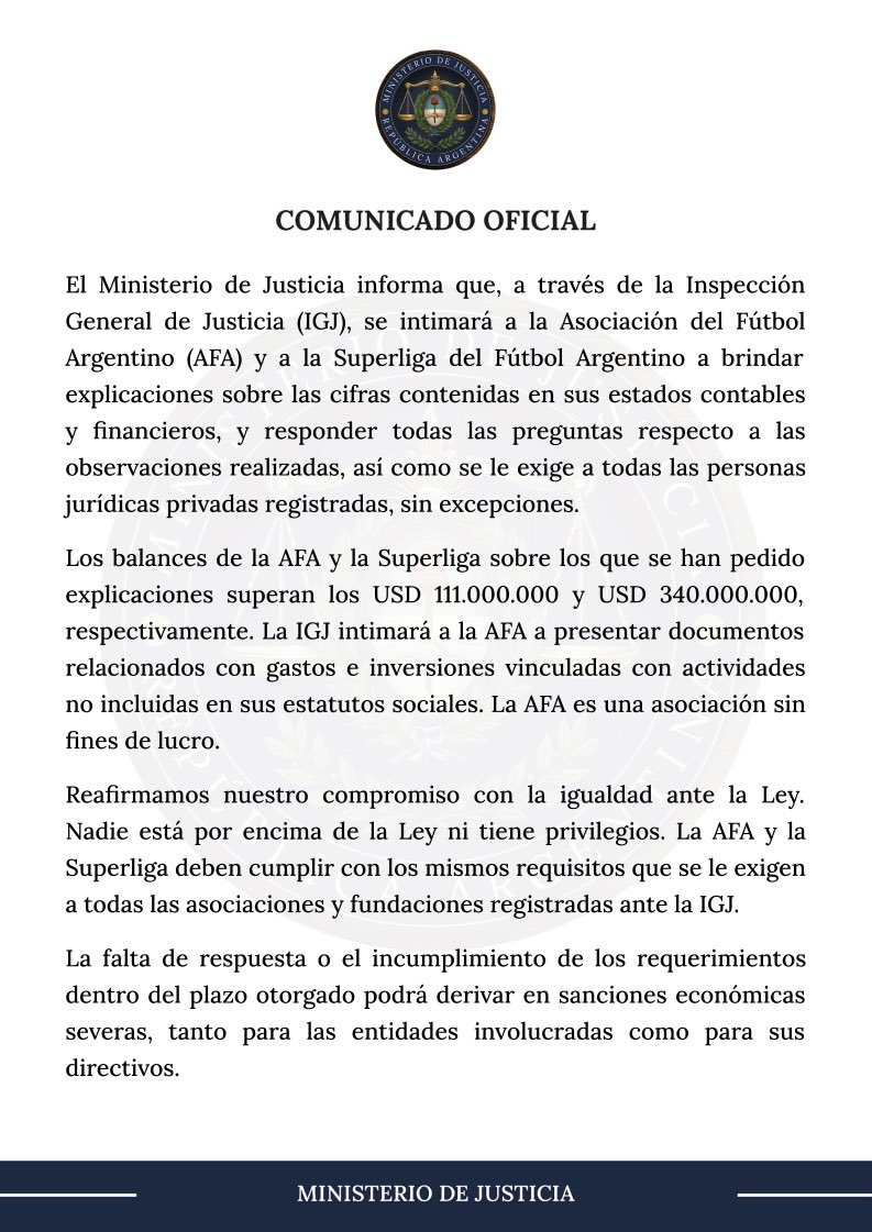 Ministerio de Justicia (@minjusticia_ar) on Twitter photo 