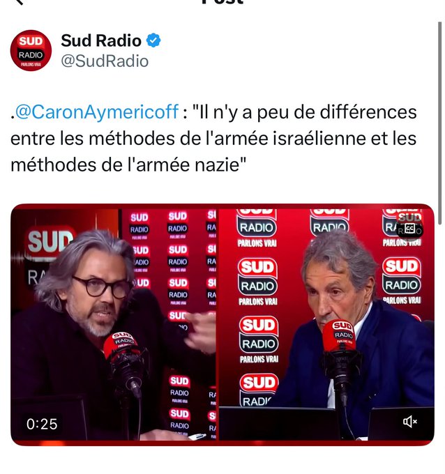 RoseLouise48520's tweet photo. @GOLDMANNAriel @CaronAymericoff #ACaron, antisémite assumé, accuse #Israël de génocide, compare #Tsahal à une armée nazie, etc., et pourtant il n'est jamais condamné ; j'espère que ce jour viendra enfin ! Ce type gagne 7500€ pour tweeter sur Gaza ! https://t.co/ajFXtXSgVV
