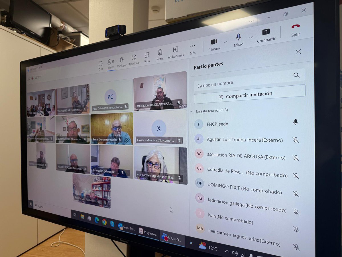 Seguimos en Madrid, en la REUNIÓN ORDINARIA DEL COMITE EJECUTIVO Y LA COMISION PERMANENTE de la <a href="/FNCP_Pescadores/">Federación Nacional de Cofradías</a> y en la cual, entre otros asuntos, hemos valorado y comentado las conclusiones del pasado Consejo de Ministros de Pesca de la UE 🇪🇺