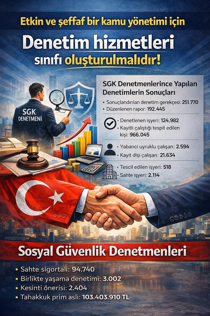 #Sgkdenetmenleri toplumun huzuru, kamu düzeni hem devletin ali menfaati hem kişilerin hakları için görev yapmakta ve istatistiklerle etkisi görülmektedir. Ancak seyyanen zam düzenlemesinde #NedenYok