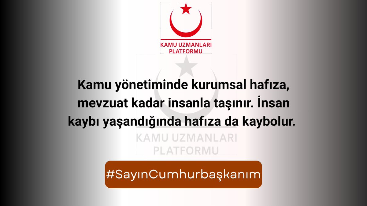 Uzmanlık gerektiren görevlerin değersizleşmesi, kamu hizmetine olan ilgiyi azaltır. Bu durum gelecek nesilleri de etkiler. #SayınCumhurbaşkanım