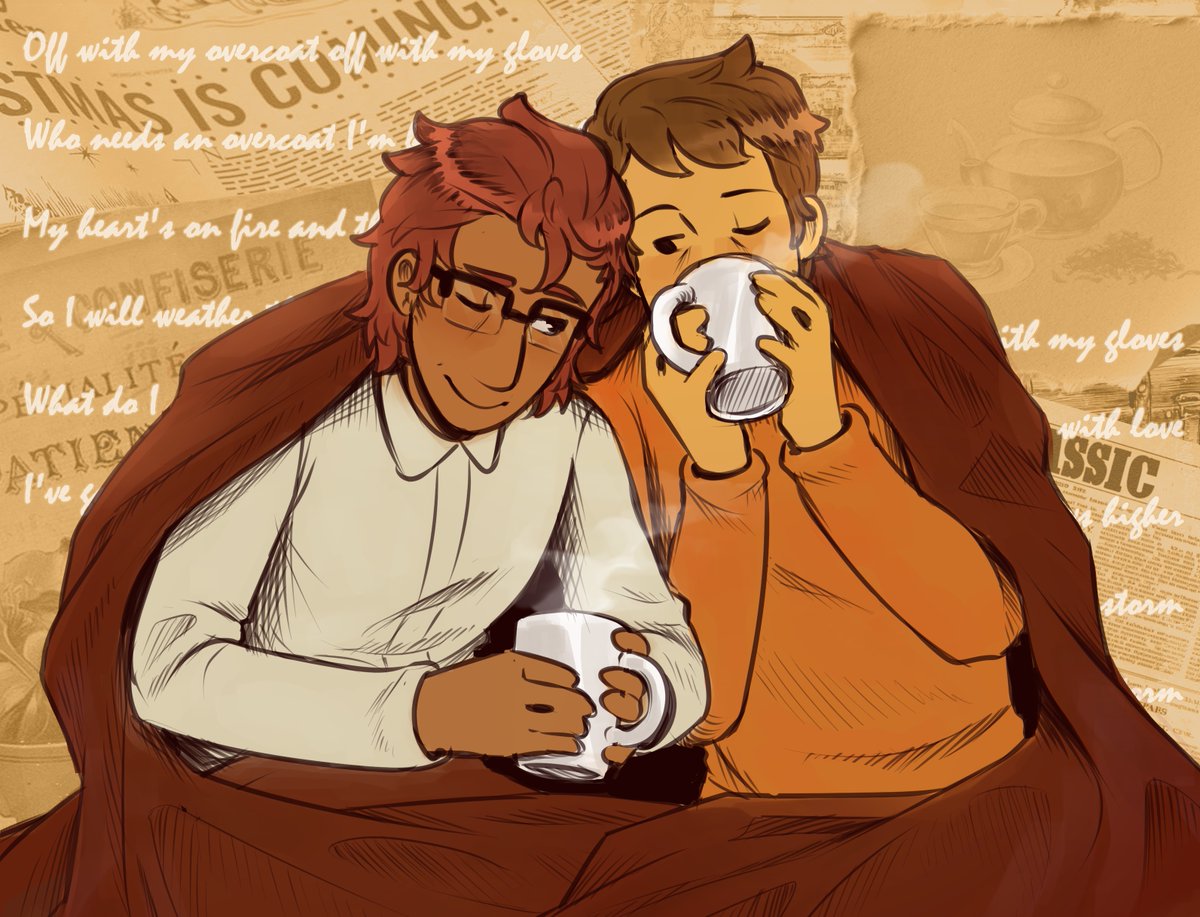 AceyIllustrates's tweet photo. I’ve Got My Love to Keep Me Warm | ☕️

some ranlay for the holidays
#professorlayton #ranlay https://t.co/c7Z85cwBwz