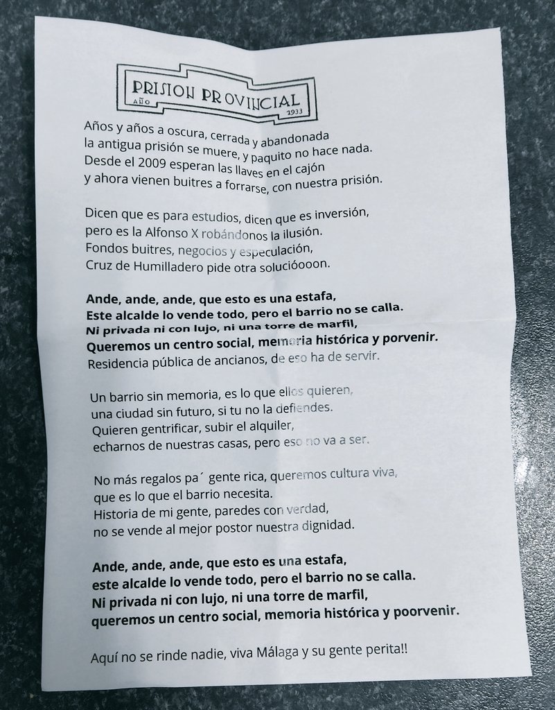 Aquí no se rinde nadie, viva Málaga y su gente perita‼️.
Ande, ande, ande, que esto es una estafa PPaquito 💲