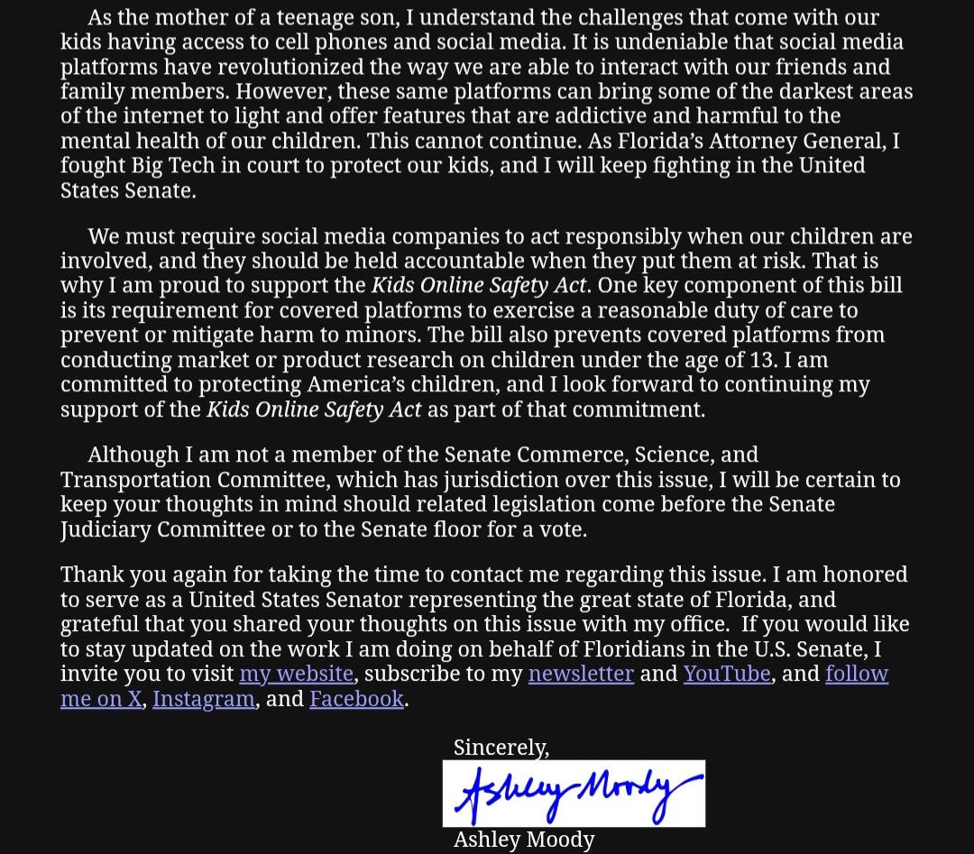 Yuno_Magic's tweet image. Got a response from one of the senators and she seems persistent in her stance. Should i still keep calling?