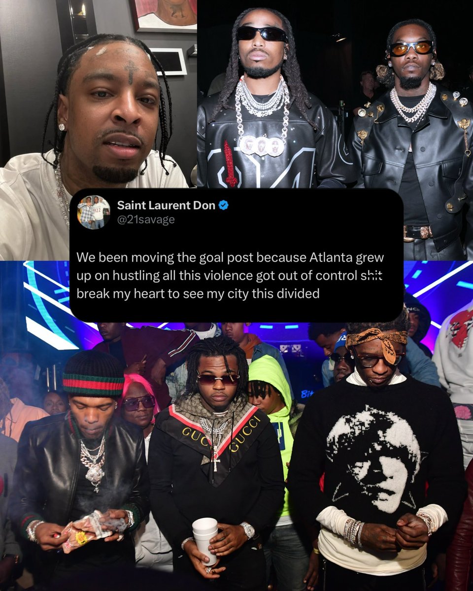 21 Savage calls for peace in Atlanta‼️ He addresses Young Thug