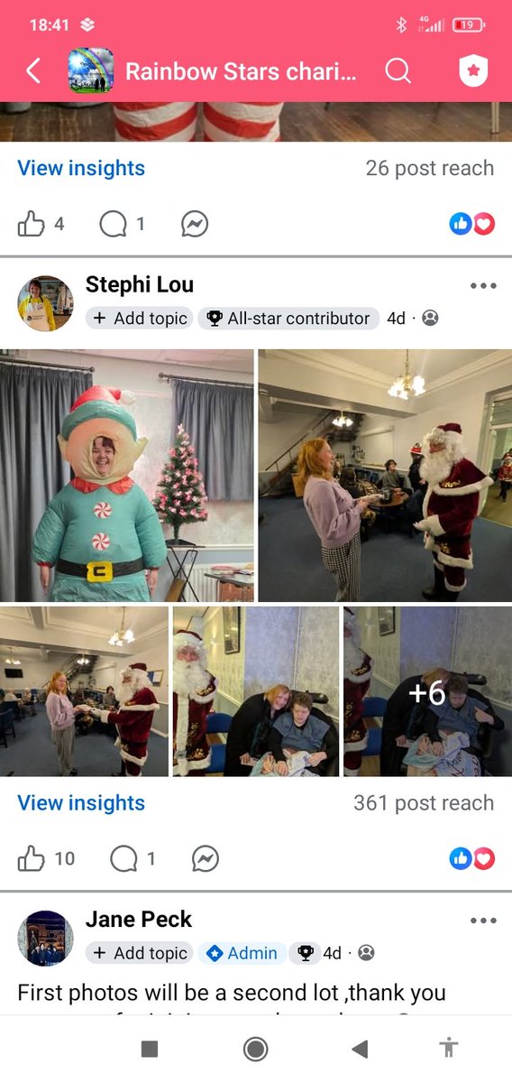 Rainbow_Stars1's tweet image. Friday saw our annual Christmas party. All ages, all inclusive. Of course Santa was there checking his list!! A huge thank you to everyone who sends donations it's events like this that wouldn't be possible without all those pennies. 

#partytime
#friendstogether
#christmas2026