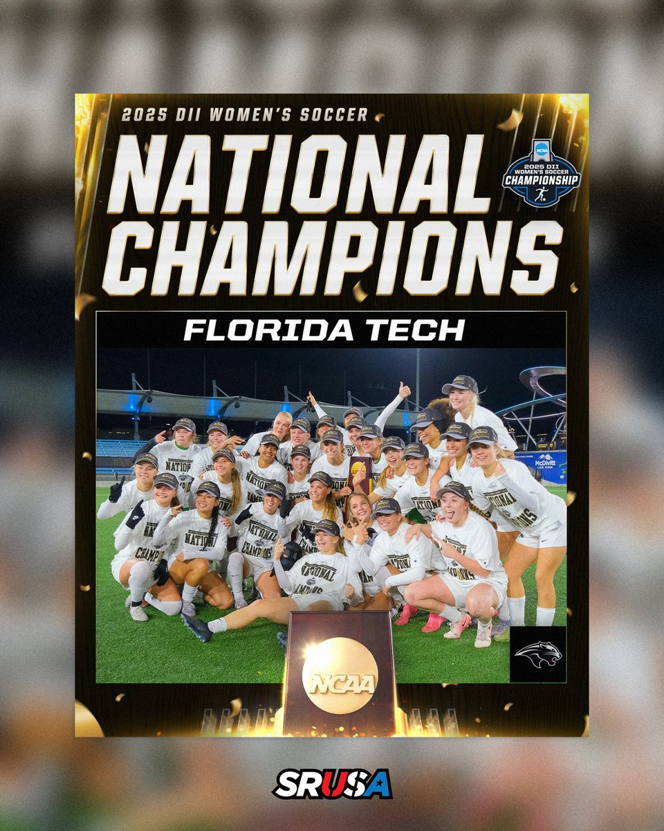 🏆 𝐍𝐀𝐓𝐈𝐎𝐍𝐀𝐋 𝐂𝐇𝐀𝐌𝐏𝐈𝐎𝐍𝐒

👏 Huge congratulations to #SRUSA Elite Client Izzie Bromage and Florida Tech Women’s Soccer on winning the NCAA Division II National Championship!

🔥 An incredible achievement and a testament to the hard work, consistency, and impact