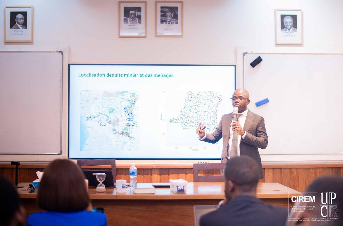 CIREMath's tweet image. Ce mercredi 17 décembre 2025, le CIREM a eu l’honneur d’accueillir M. Francis Mulangu, économiste senior et statisticien à la Banque mondiale, dans le cadre d’un atelier interne consacré à l’analyse des liens entre la croissance économique et la pauvreté multidimensionnelle.…