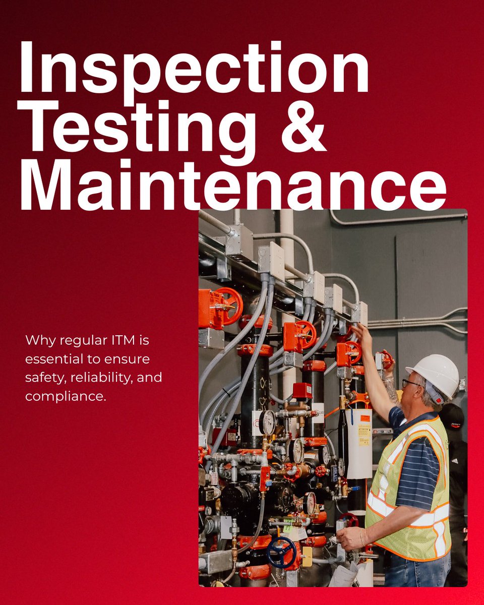 Guardianfire22's tweet photo. Stay code-compliant, insured, and prepared. Regular ITM keeps your fire protection systems ready to perform.

#guardianfireservices 
#fireprotectionnationalstrength #itm

https://t.co/b9WLxqDxVN https://t.co/9AWYXKIleo