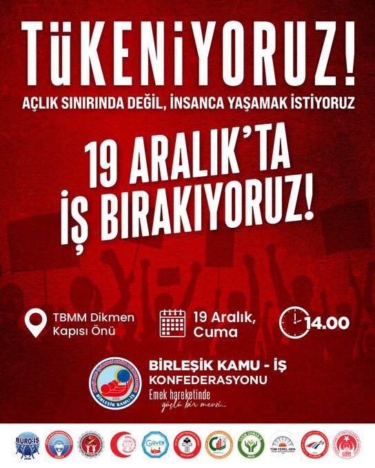 TRogretmen's tweet photo. Eğitim İş 19 Aralık Cuma günü iş bırakıyor.

Ezilen öğretmen maaşına ve ek dersine karşı olan bu duruşa herkes destek sağlamalıdır. Öğretmen maaşı 53 bin lira , bir saat ek ders 140 lira.

@egitimis https://t.co/Lxje4g7JOi