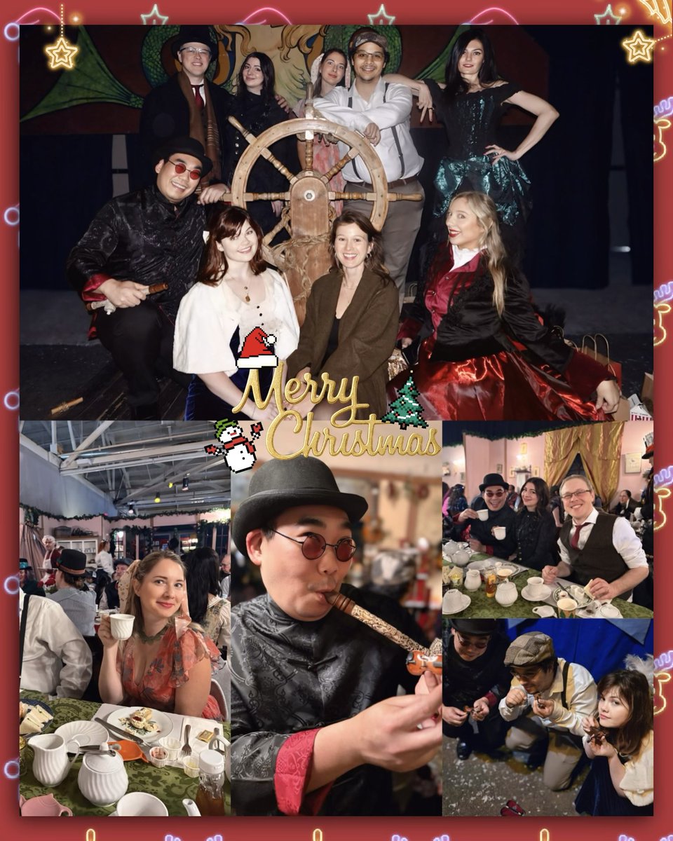 From our game industry family to yours happy holidays from the Dickens Fair! 

Grateful to be surrounded by such brilliant, kind, creative people. 
Sometimes the game industry feels chaotic and uncertain but moments like this remind me how much community matters.
Sending some