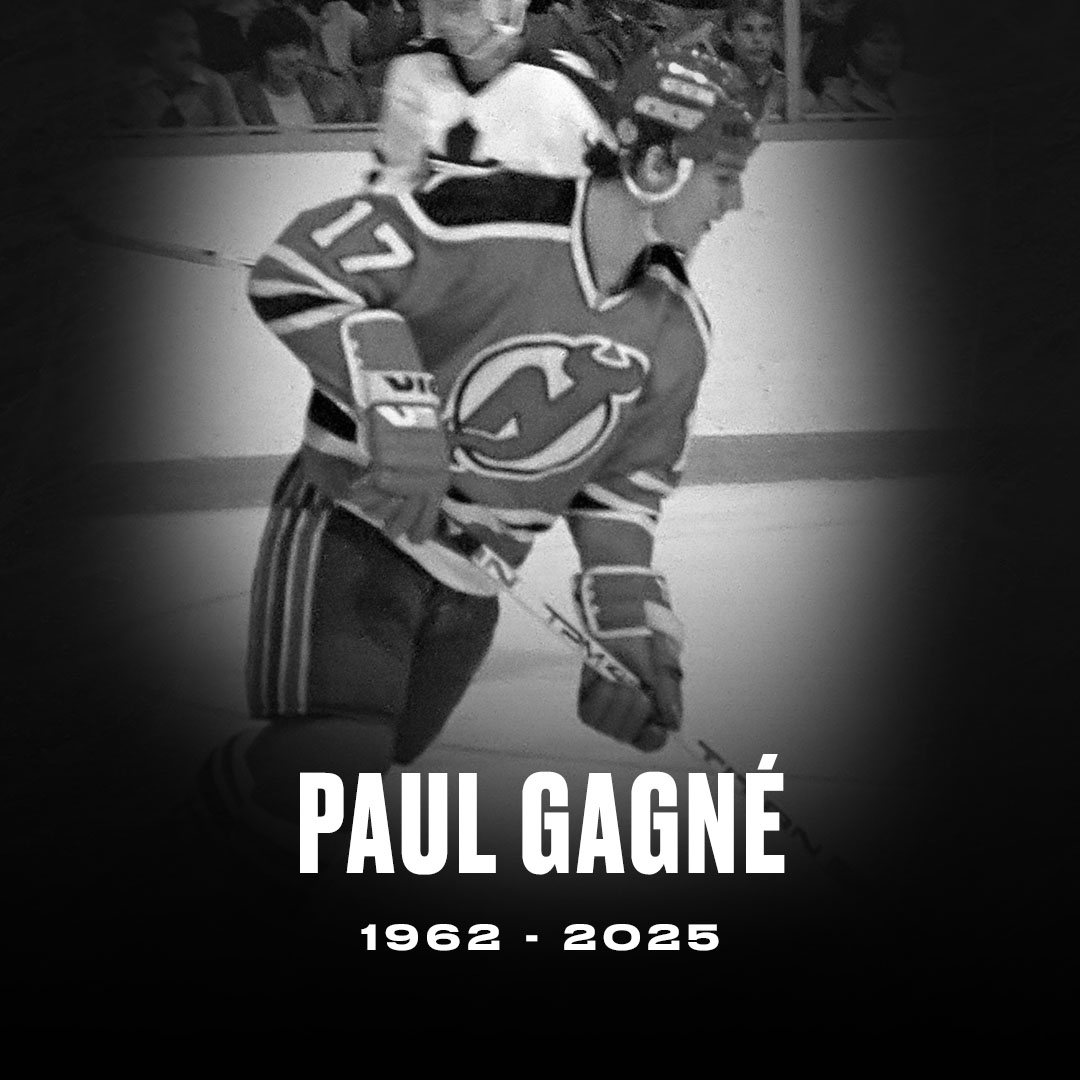 NJDevils's tweet image. The Devils’ organization is saddened to learn of the recent passing of Paul Gagné. Paul spent six seasons with the franchise as a forward, including being an original Devil when the team moved to New Jersey, and is remembered as a member of the ‘Kid Line’. Our thoughts go out to…