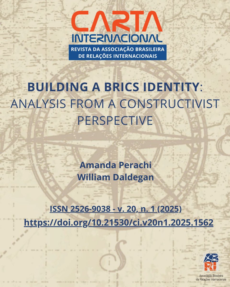 This piece analyses the bloc's internal heterogeneity and the construction of a collective identity. 
The key takeaway? 📝 This shared identity facilitates cooperation and manages differences without constraining independent state action.

🔗 Read at: doi.org/10.21530/ci.v2…