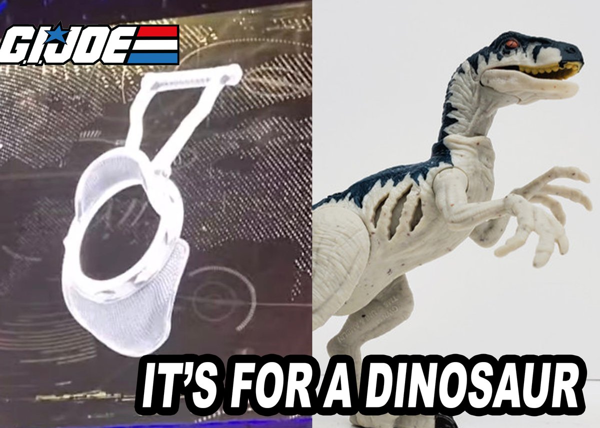 GI Joe Classified leak...  The LEASH shown in the Hasbro Pulse video is for a DINOSAUR.  Dino Hunters is coming to GI Joe Classified...

...Or is it bullshit?
Check out more leaks on my video:
youtu.be/YLAVEzvem_k?si…

#gijoe, #gijoeclassified, #actionfigure