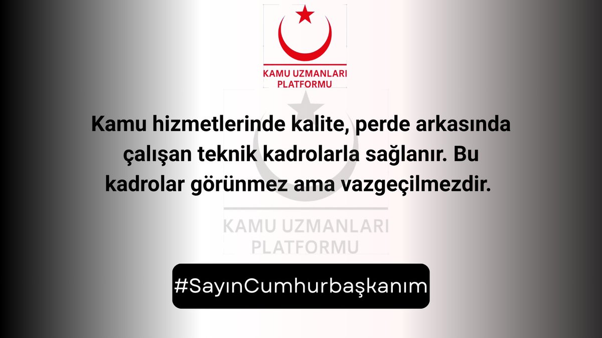 Kamu yönetiminde kurumsal öğrenme, deneyimli kadrolarla mümkündür. Kadro kaybı öğrenme kaybıdır. #SayınCumhurbaşkanım