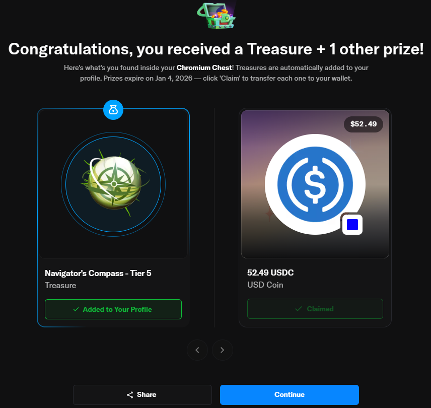 kryptobeaver's tweet image. Wave 3 on @opensea . I didn’t take part in this round but received a reward from the Chromium chest for my previous contributions. In Wave 4, I got a boost to the Tutanium chest.  How about you?