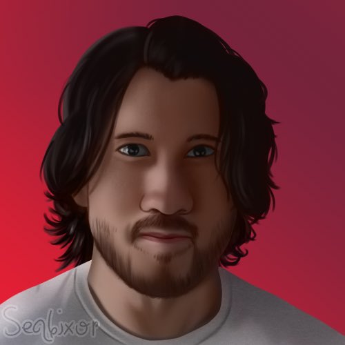 Sealixor's tweet photo. Art I made of Markiplier 🙂 https://t.co/Hgu3LKYu0E