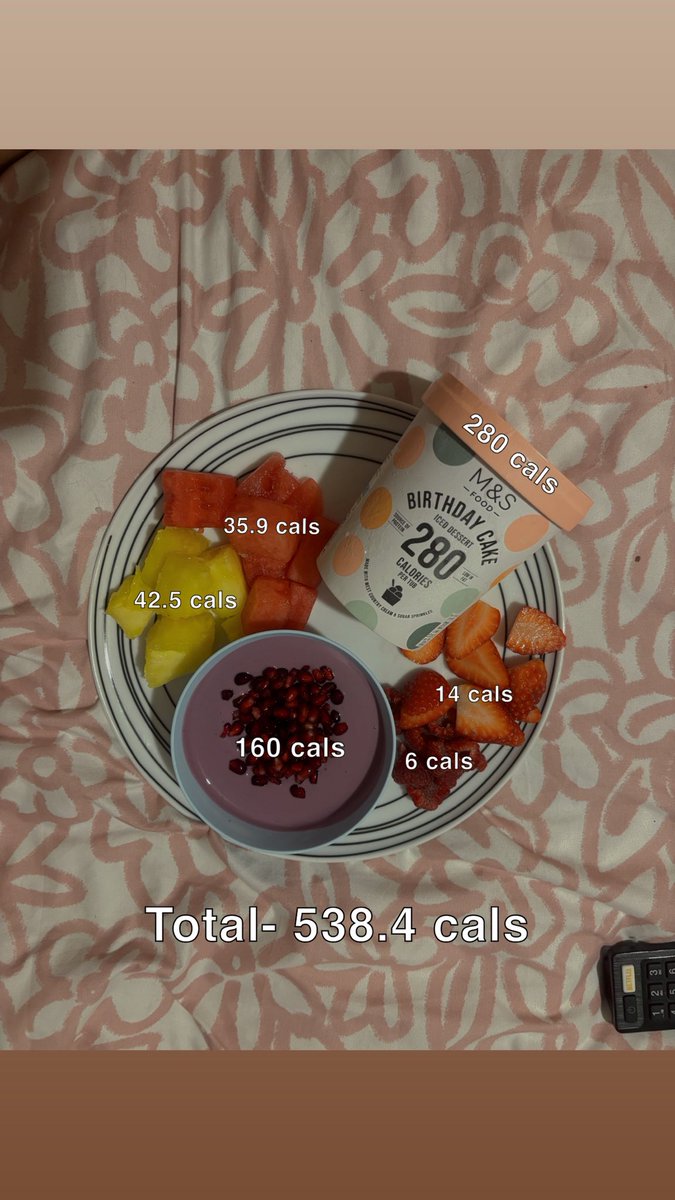 KcalsLess's tweet image. OMAD snack plate- 538.4 cals 
12,500 steps, 6 miles, 500 active cals burned.