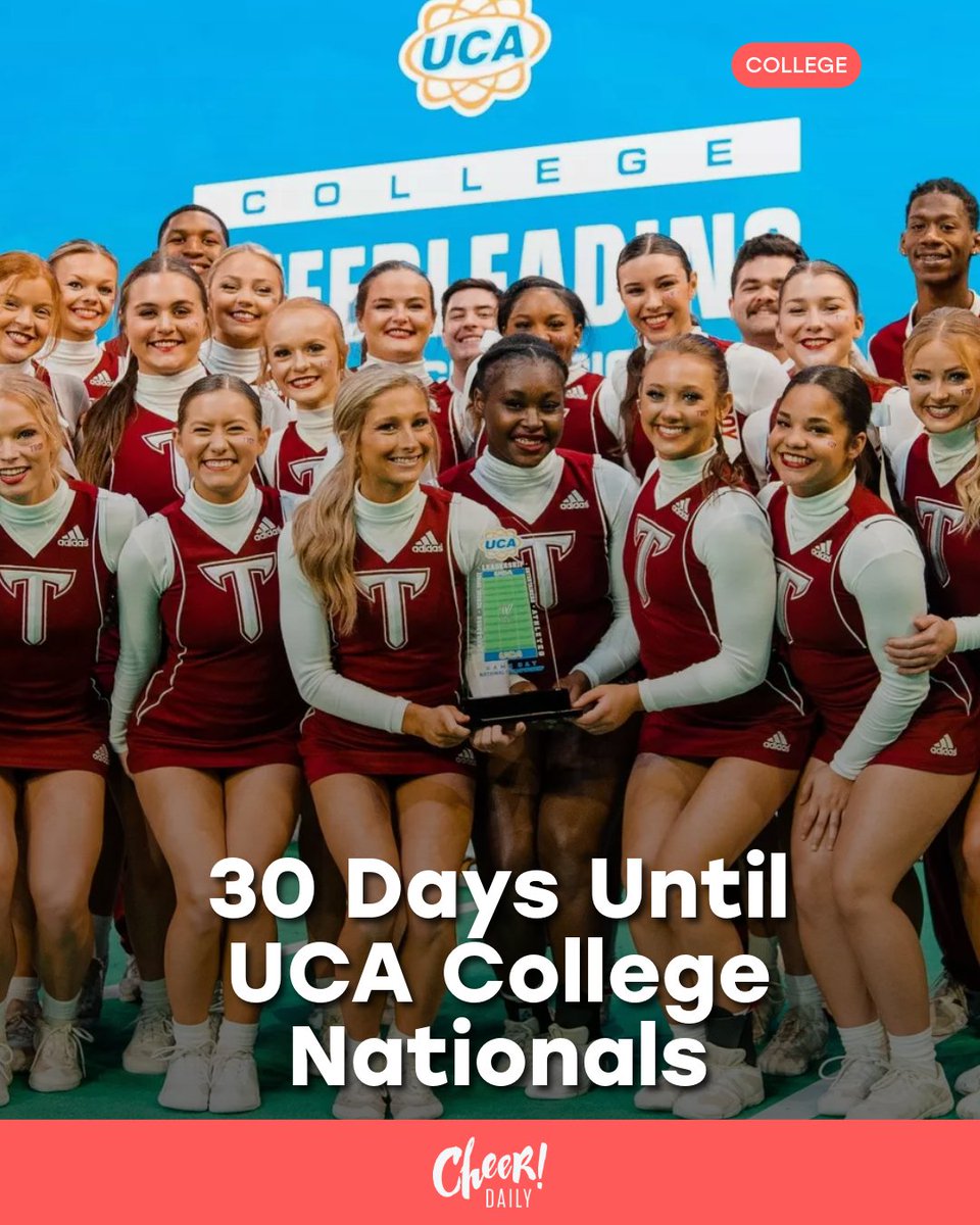 CheerDaily's tweet image. We're 30 days out from UCA Nationals ✨ Make every rep count!