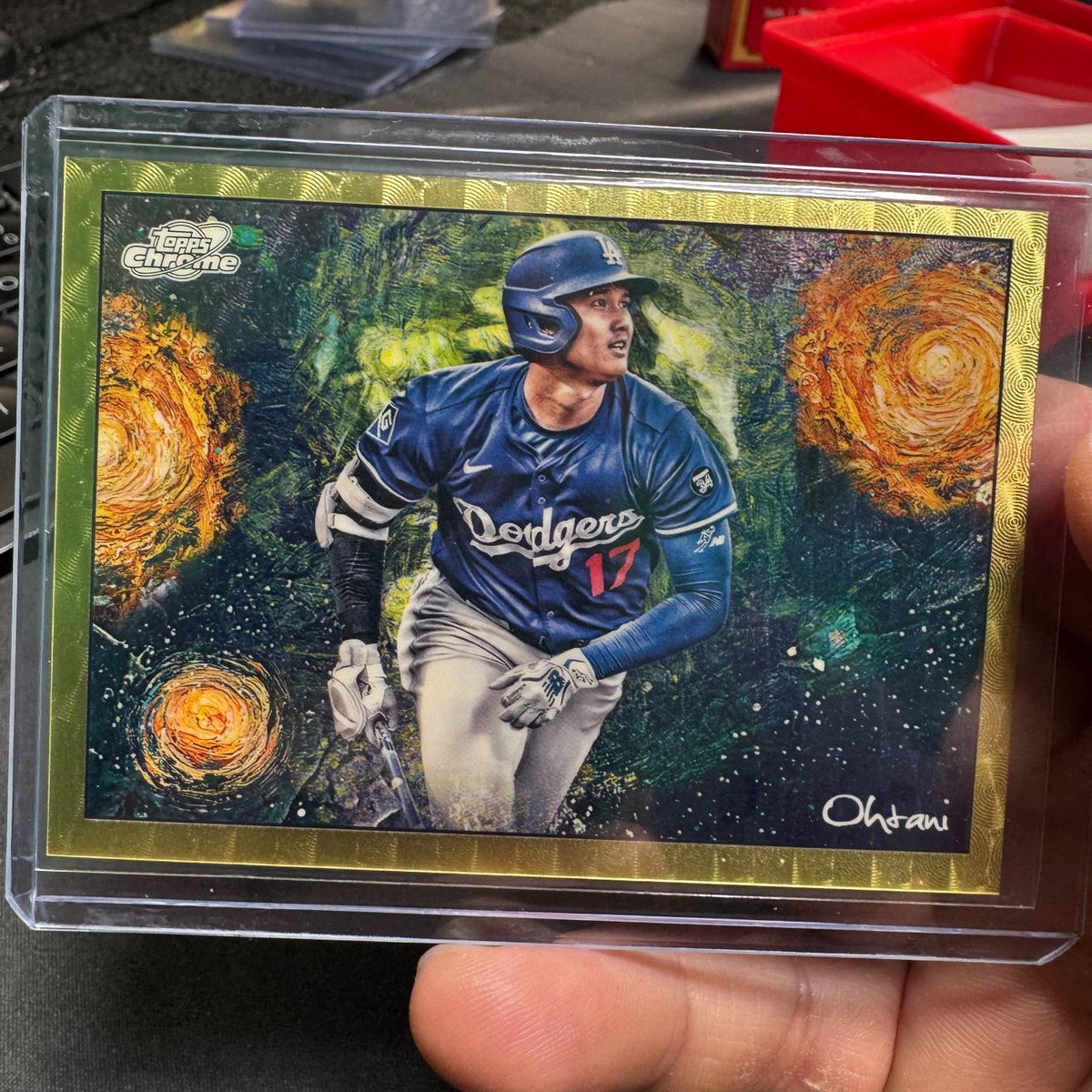 filthbombbreaks's tweet image. We just pulled the Shohei Ohtani Stars in the Night Superfractor from 2025 @Topps Chrome Cosmic 🌌☄️🌠

Hobby Box Odds: 1:54,587!