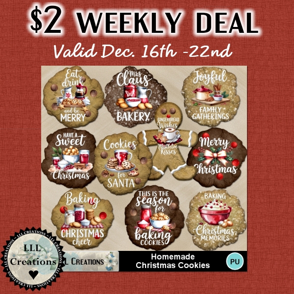 LLLCreations's tweet photo. This week pick up 'Homemade Christmas Cookies' for only $2. Mmm...good!
Get them in my shop here: https://t.co/jHv68IUkok
#scrapbooking #scrapbook #digitalscrapbooking #digiscrap #scrapkits #LLLCreations #MerryChristmas #Christmas #ChristmasCookies #2DollarDeal #2DollarTuesday https://t.co/5L81m8FYpB