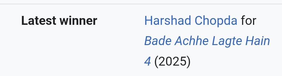 lostsoul_mehak1's tweet photo. HIS win &amp; OURS too ❤️
just don't have words to explain how happy &amp; overwhelmed i am rn ❤️😭

boi you deserve so many more!! 🔥🧿

7TH ITA FOR HARSHADCHOPDA
#HarshadChopda #ITA2025 https://t.co/YxoF3PsnAn