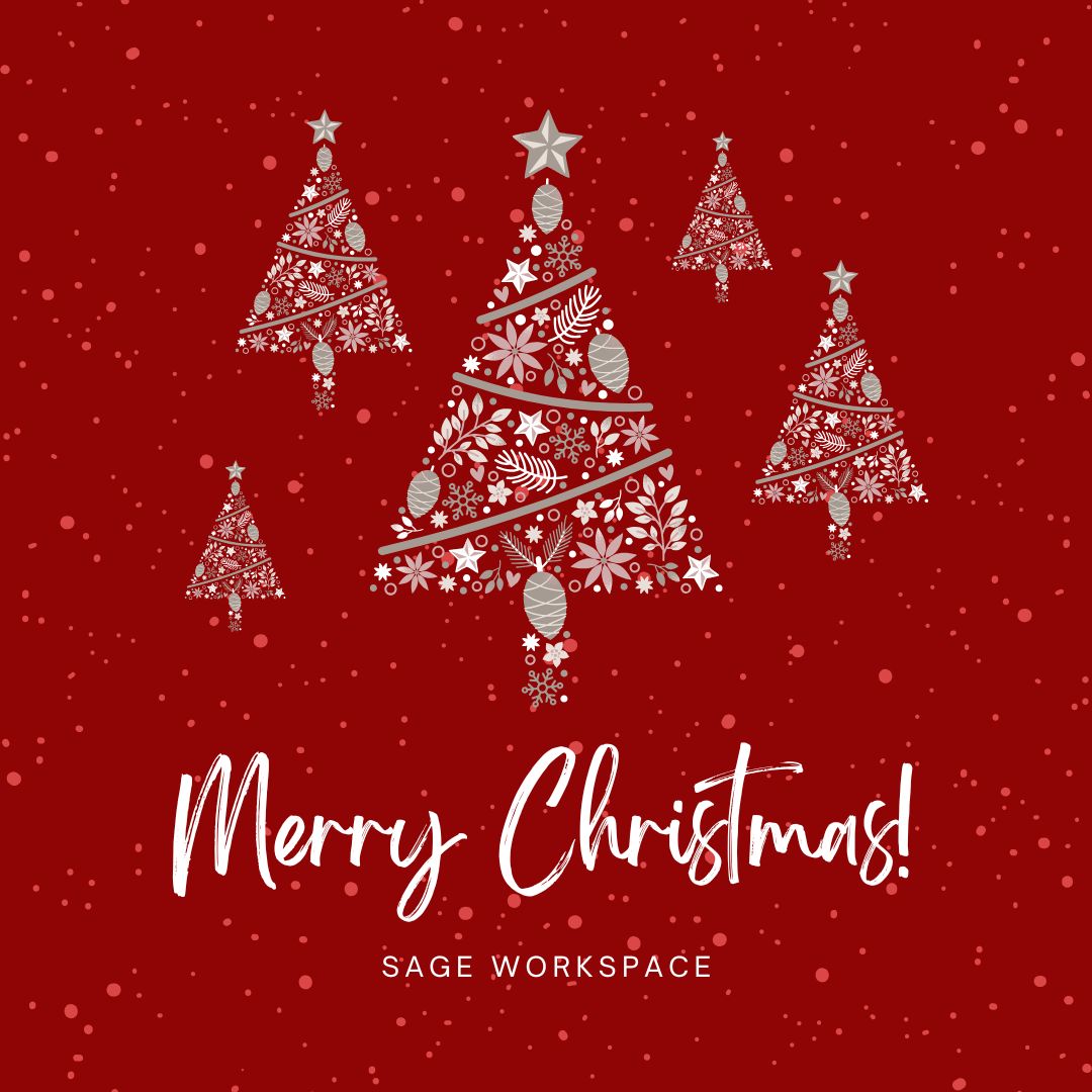 Wishing our members, partners, and community a merry Christmas and a season filled with success. Thank you for growing with SaGE Workspace, we look forward to building even more together in the year ahead.

#MerryChristmas #SaGEWorkspace