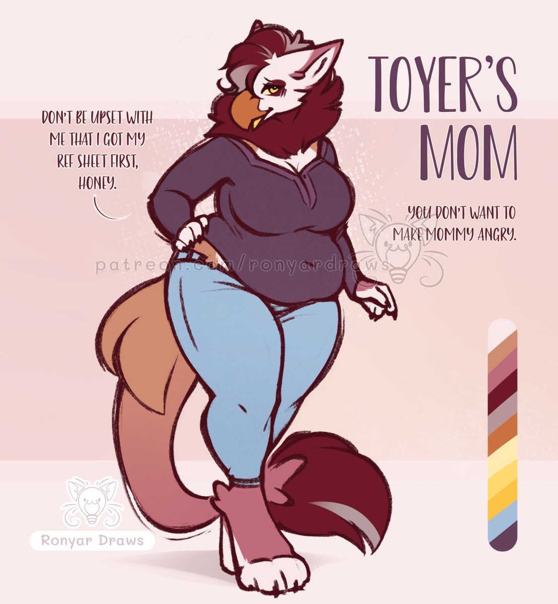 Toyer’s Mom - my sweet baker &amp; cuddle mommy 🍪 Day 3 of posting my mom designs from this year~ #mom #mommy