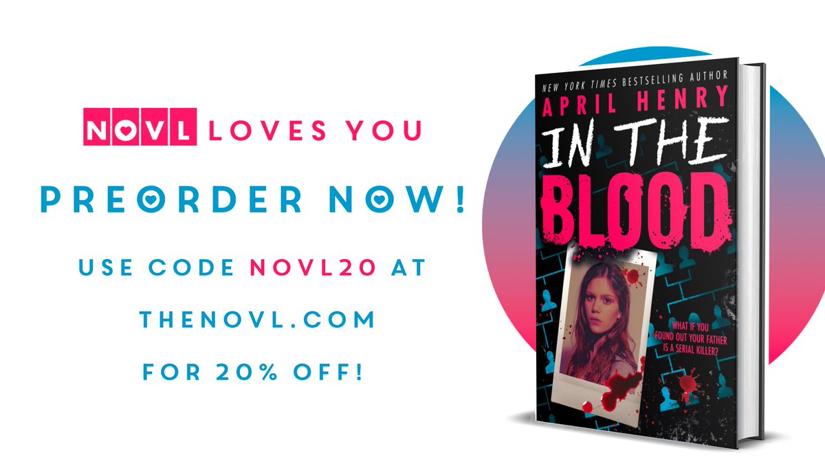 theNOVL's tweet image. You had me at twisty serial killer thriller about DNA testing! Get 20% off your preorder now by using code NOVL20!
thenovl.com/landing-page/n…